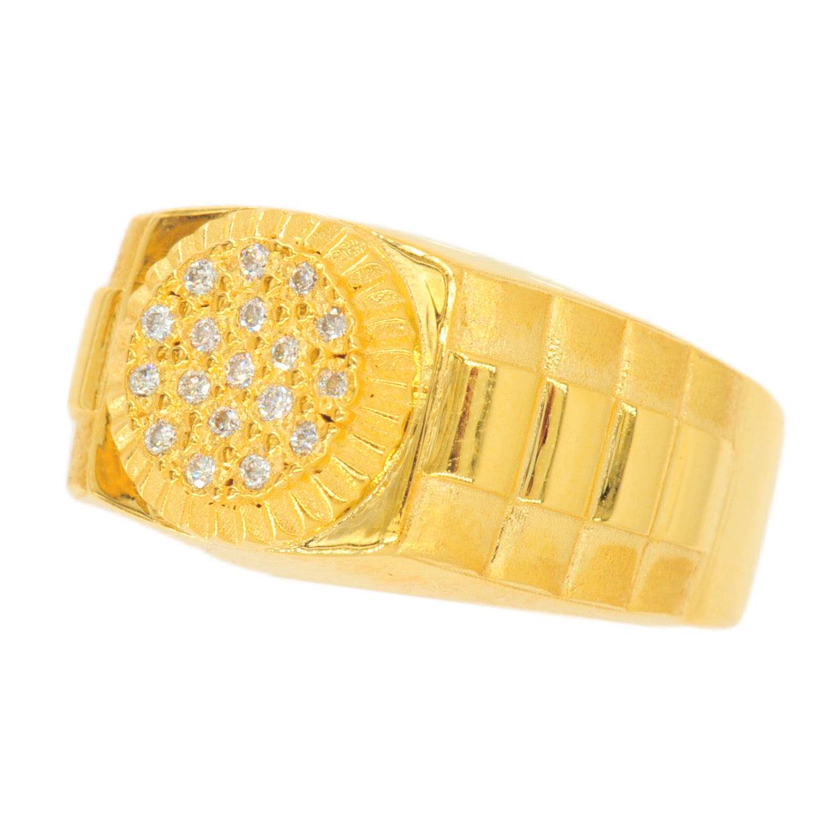 Custom Gold 0.20CT Diamond Mens Ring - Johnny Dang & Co