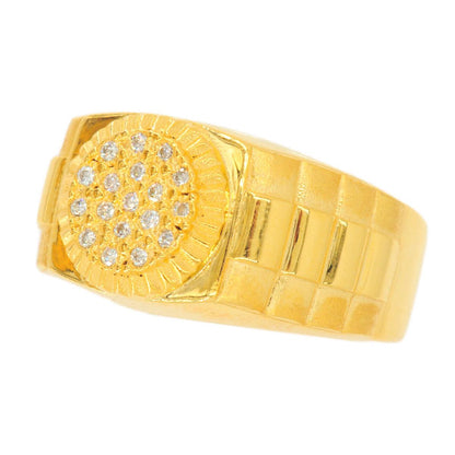 Custom Gold 0.20CT Diamond Mens Ring - Johnny Dang & Co