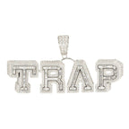 Silver and CZ ‘TRAP’ Pendant and Chain Bundle - Johnny Dang & Co