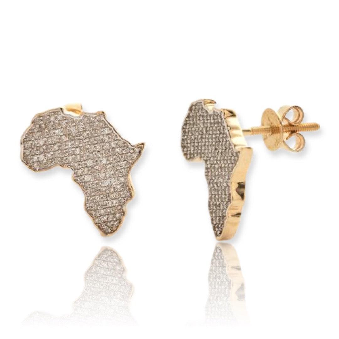 10KY 0.40CTW DIAMOND AFRICA EARRINGS - Johnny Dang & Co