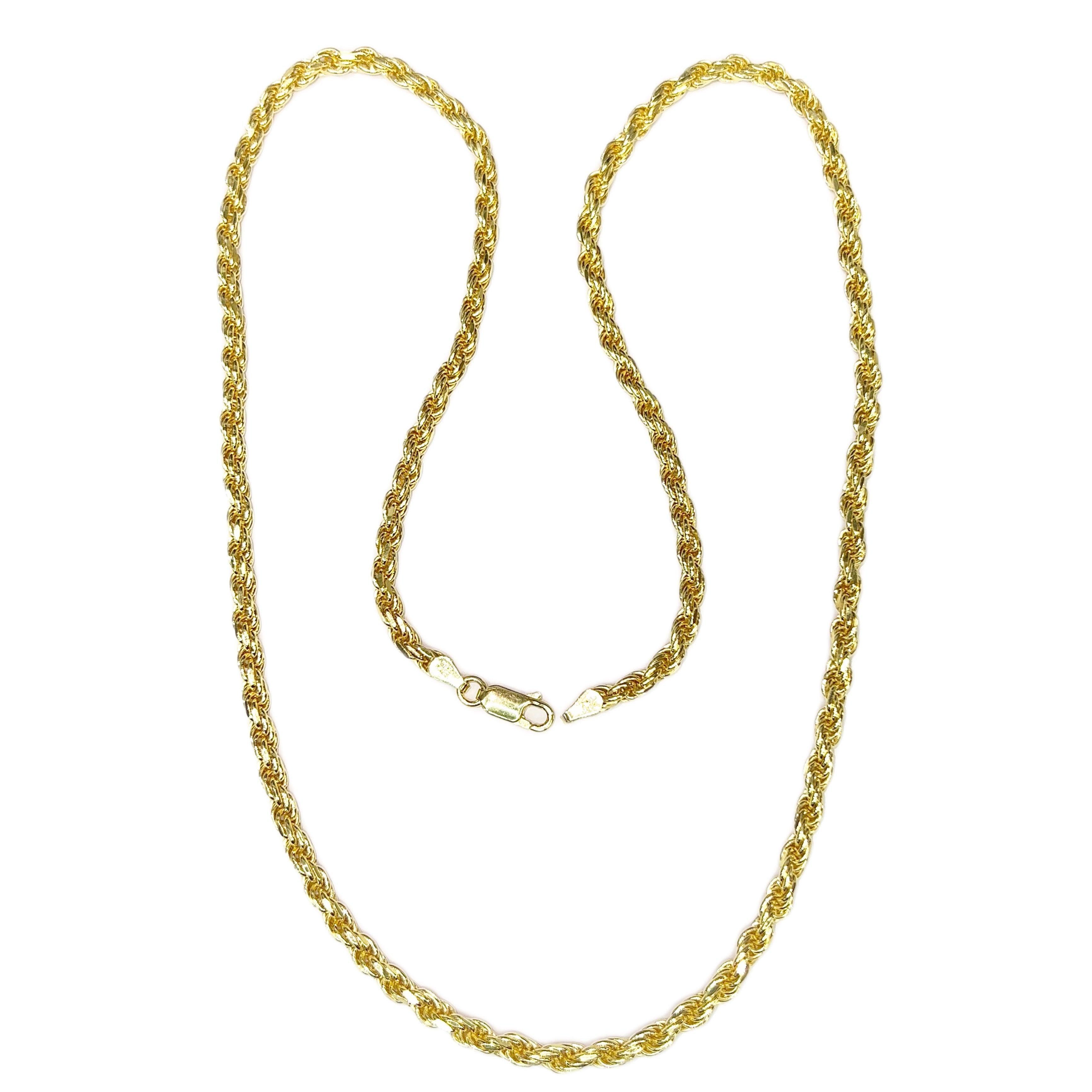 Silver Gold Plated CZ Praying Pendant and Solid Chain Combo Flash - Johnny Dang & Co