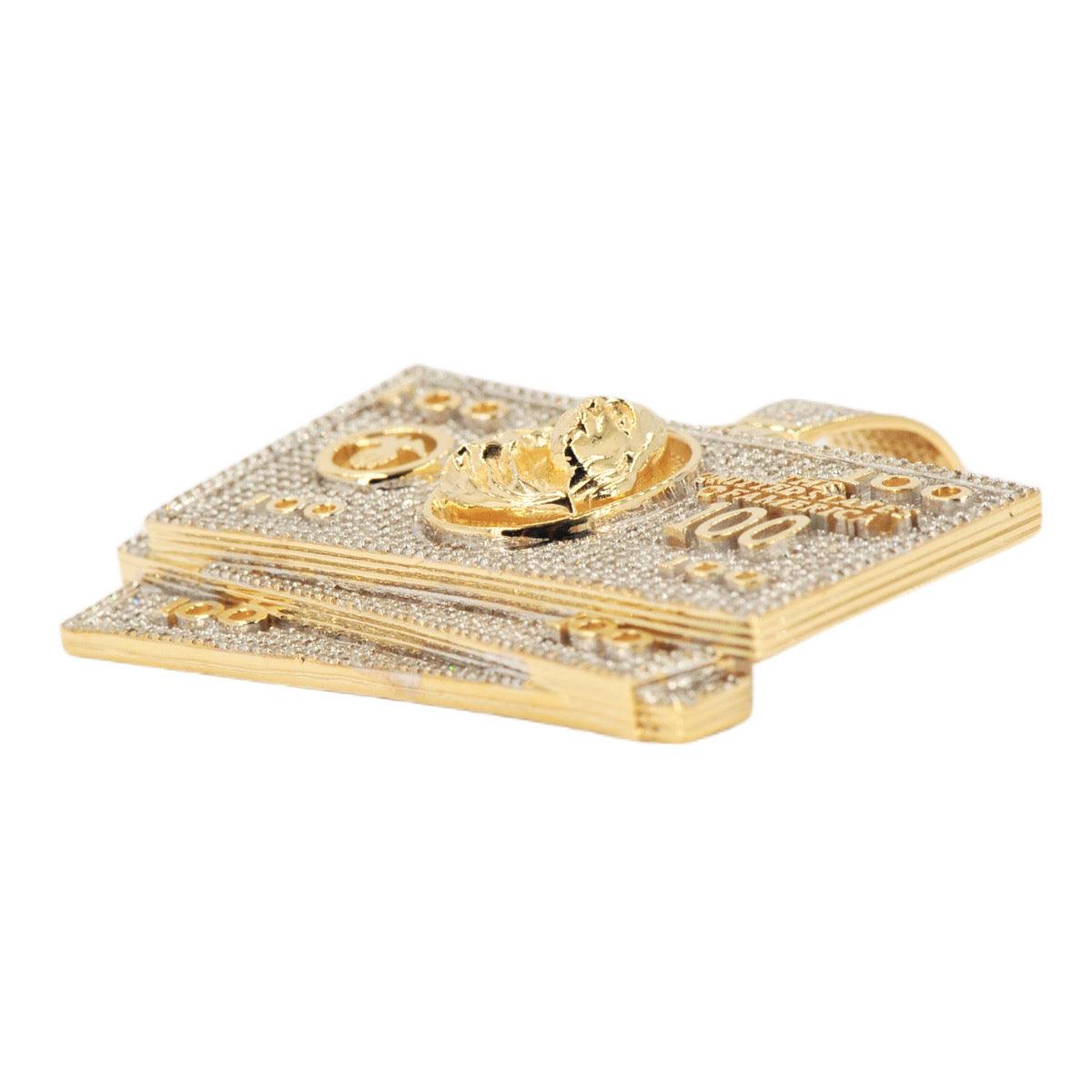 10KY 2.65CTW DIAMOND $100 MONEY STACK PENDANT - Johnny Dang & Co