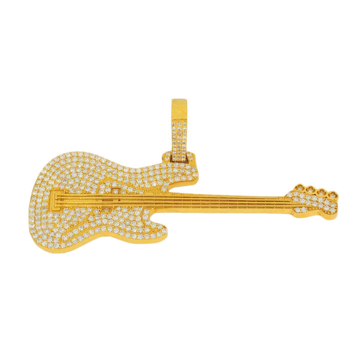 10k Yellow Gold 4.40CTW VS Diamond Precision Bass Pendant JD&Co Exlcusive - Johnny Dang & Co