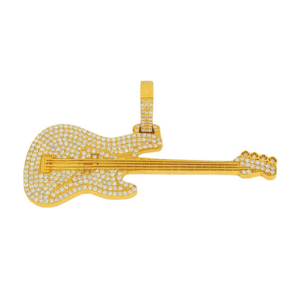 10k Yellow Gold 4.40CTW VS Diamond Precision Bass Pendant JD&Co Exlcusive - Johnny Dang & Co