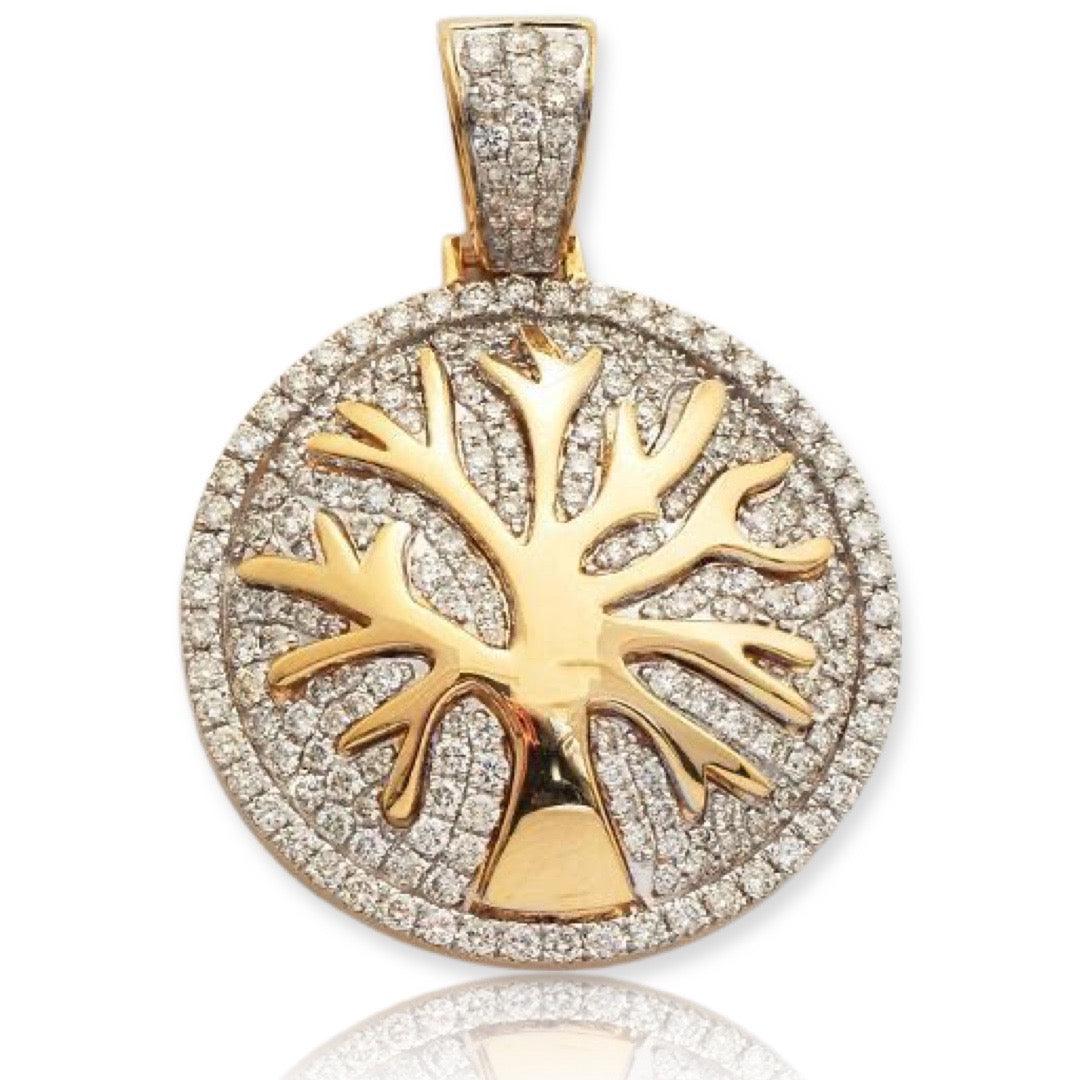 10KY 2.00CTW DIAMOND 'TREE OF LIFE' PENDANT - Johnny Dang & Co