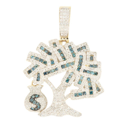 10KY 1.85CTW GREEN AND WHITE DIAMOND 'MONEY TREE' - Johnny Dang & Co