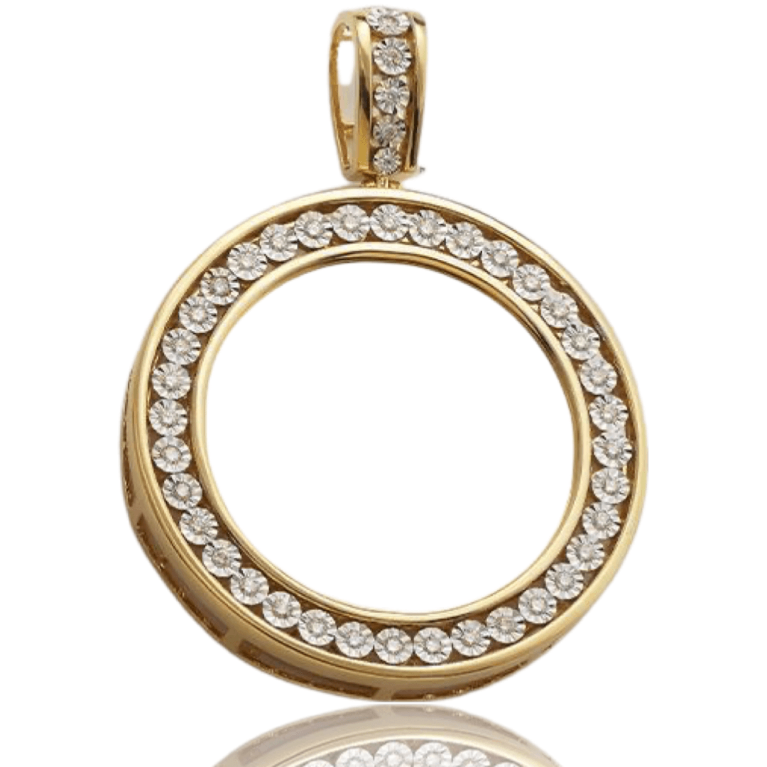 10KY 1.05CTW FANOOK DIAMOND MEMORY PENDANT - Johnny Dang & Co