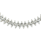 Custom Marquee Diamond Tennis Chain 18k White Gold - Johnny Dang & Co