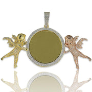 JDA1025 - Silver Angel Picture Frame Pendant - Johnny Dang & Co