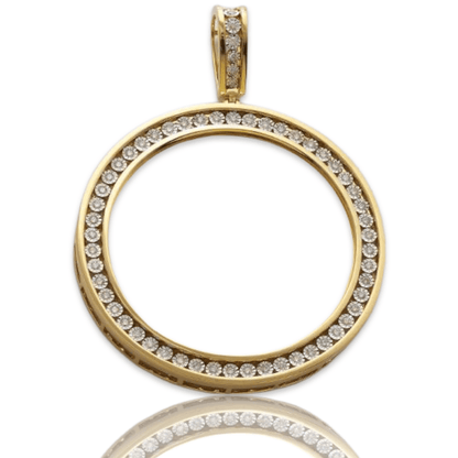 10KY 1.55CTW FANOOK DIAMOND SETTING MEMORY PENDANT - Johnny Dang & Co