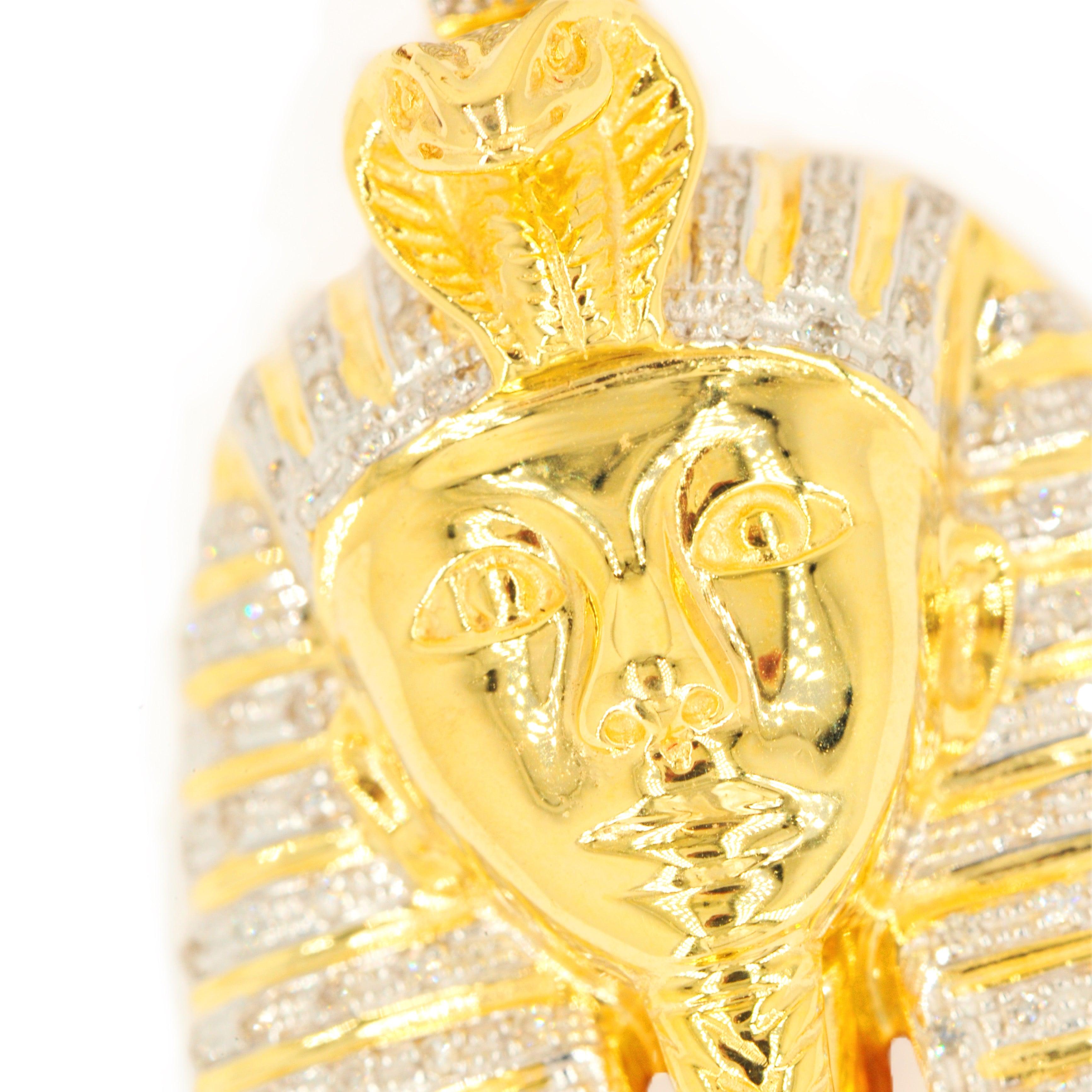 10KY 0.60CTW DIAMOND PHARAOH PENDANT - Johnny Dang & Co