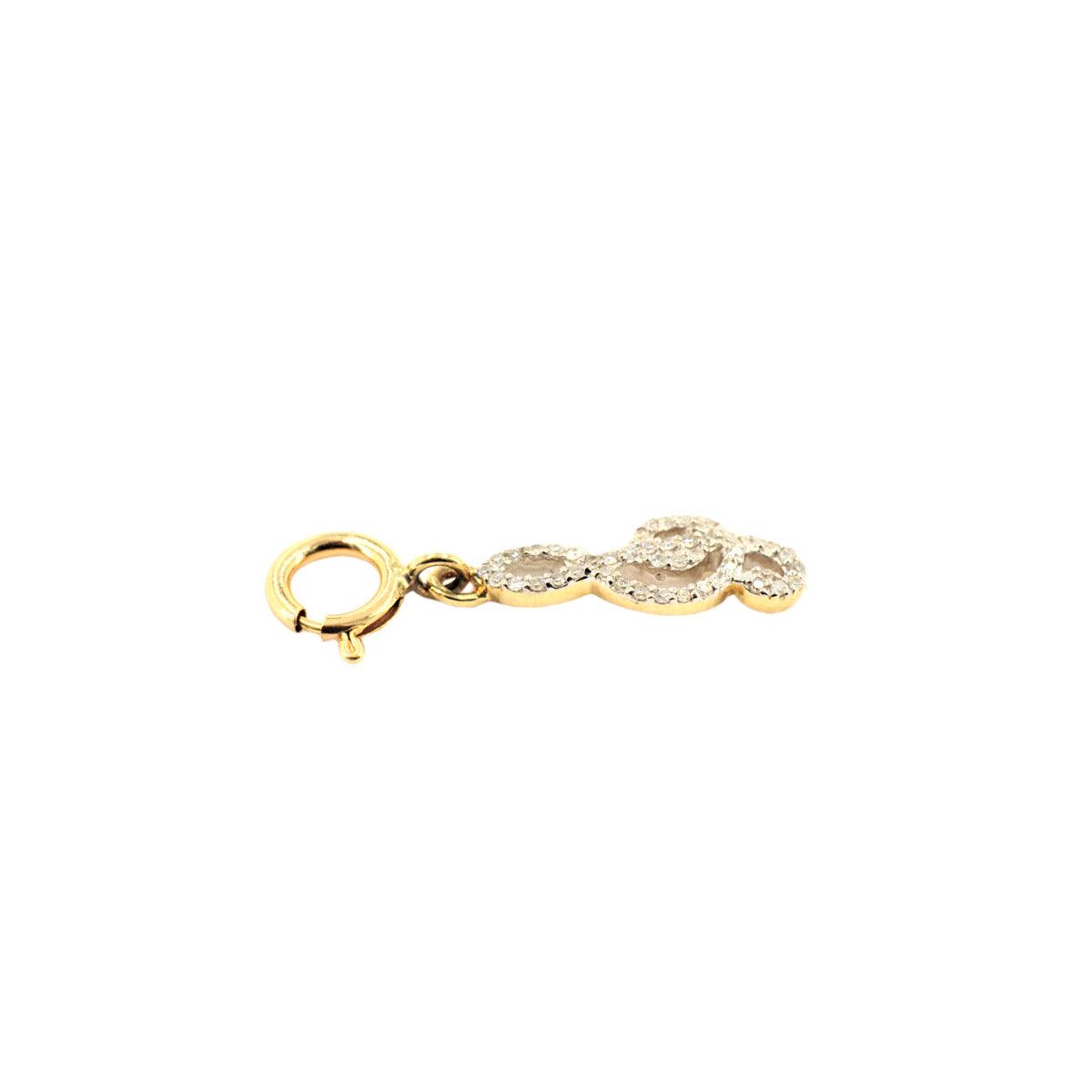 10k Yellow Gold and Diamond 'Treble Clef' Charm - 10035 - Johnny Dang & Co