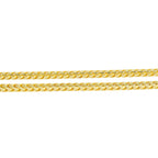 14K Gold 2.8mm Diamond Cut Solid Franco Chain 20" 22" 24" - Johnny Dang & Co