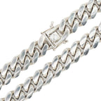 Silver 10mm Solid Cuban Chain 20" 22" 24" - Johnny Dang & Co