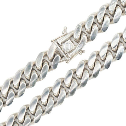 Silver 10mm Solid Cuban Chain 20" 22" 24" - Johnny Dang & Co