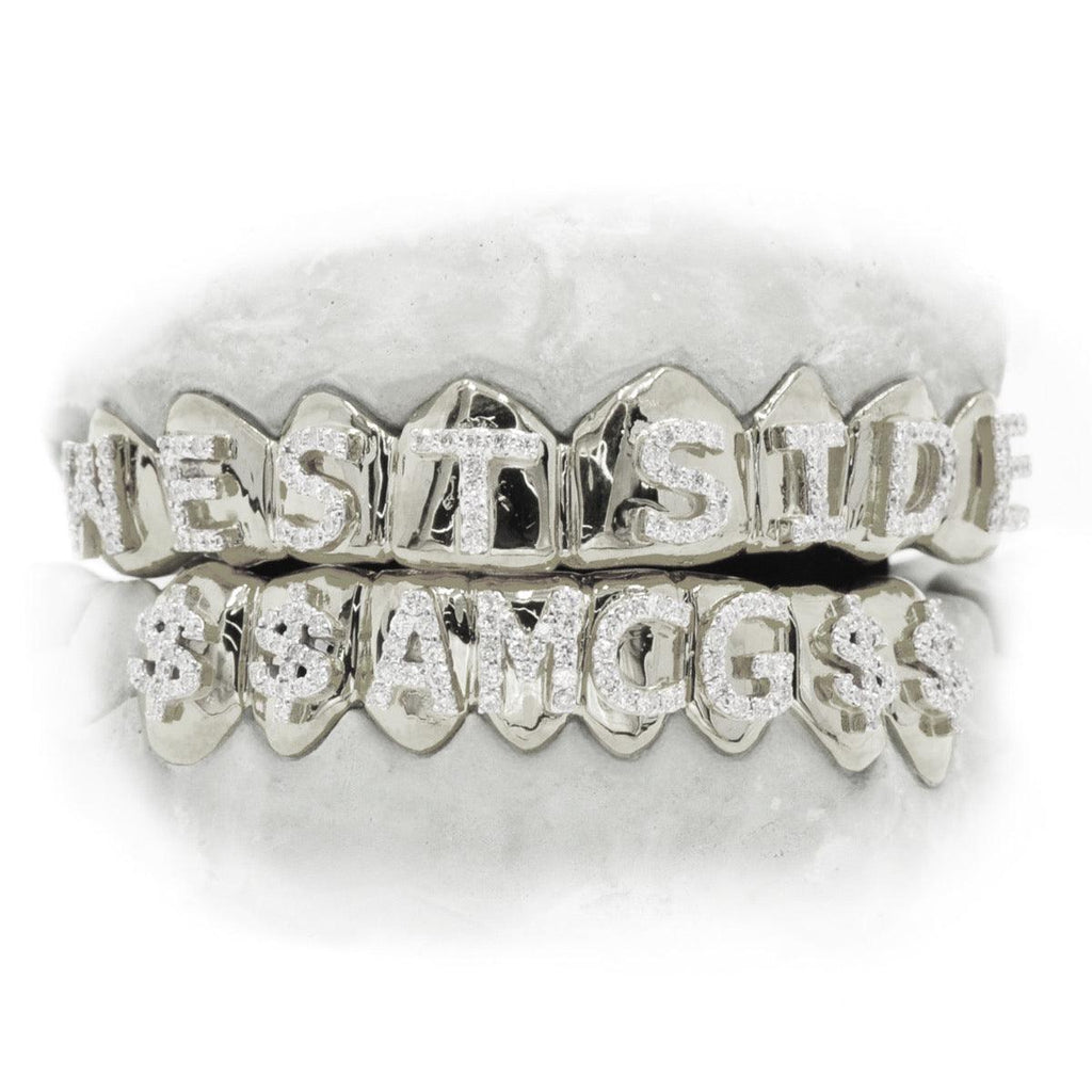 JDTK-1563-2 Custom Diamond Prong Set Grill - Johnny Dang & Co