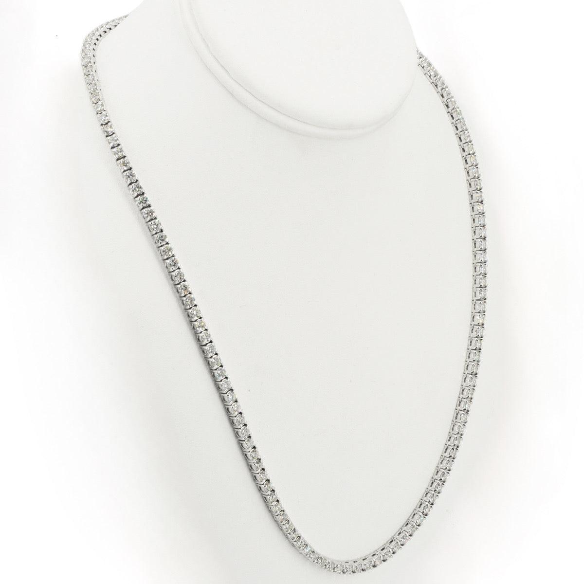 3.8mm Tennis Chain 22 inch length 21 CTTW 15 Pointer Diamonds