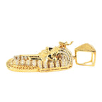 10k Yellow Gold 0.55ctw Diamond Egyptian Pharaoh With Serpent Crown - Johnny Dang & Co