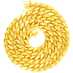 Silver 10mm Solid Cuban Chain 20" 22" 24" - Johnny Dang & Co