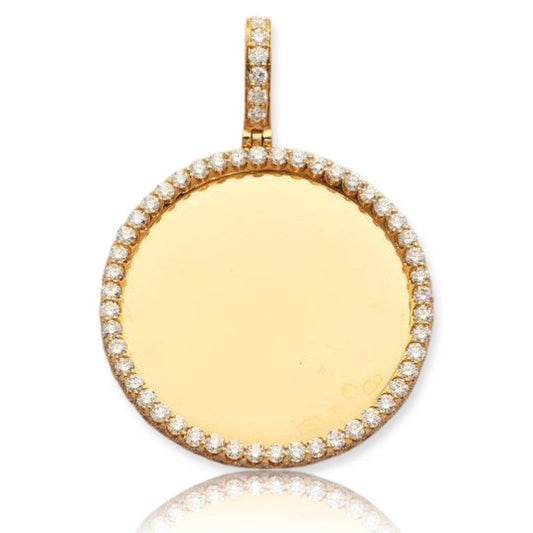 10KY 3.85CTW DIAMOND ROUND MEMORY PENDANT - Johnny Dang & Co
