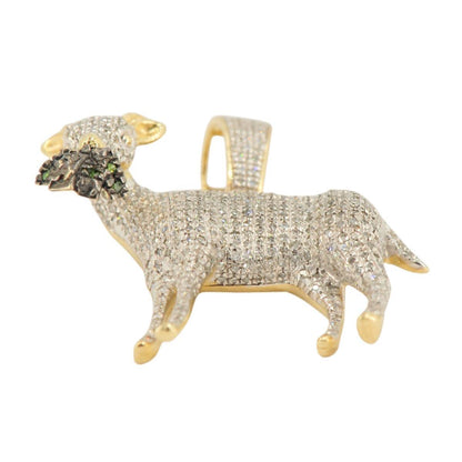 10ky Diamond Money Hungry Goat Pendant 0.71cttw - Johnny Dang & Co