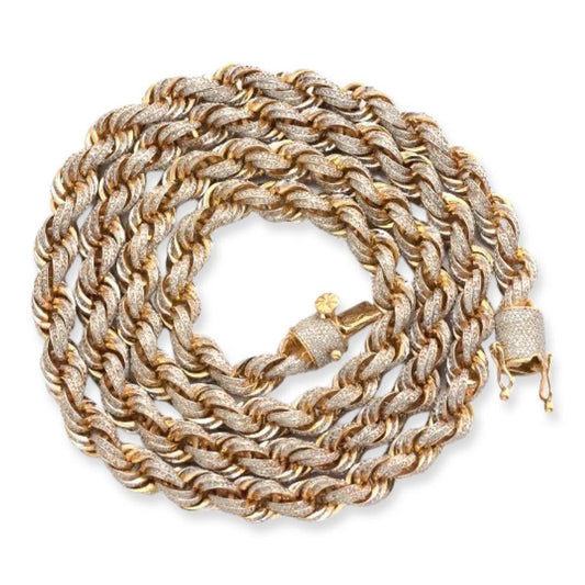 10KY 10.50CTW DIAMOND ROPE CHAIN 26” - Johnny Dang & Co