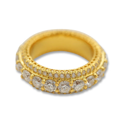 JDTK-Ring1117- Triple Row Diamond Eternity Ring - Johnny Dang & Co