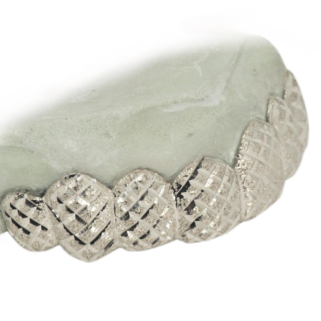 JDTK-3002-D- 8 Teeth Gold Grillz With Diamond Dust and Diamond Cuts. - Johnny Dang & Co