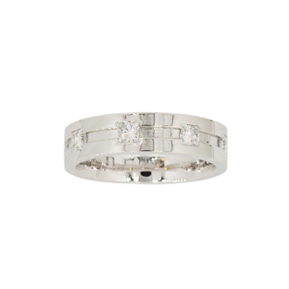 Custom Men’s Princess Cut Diamond 6mm Band - Johnny Dang & Co