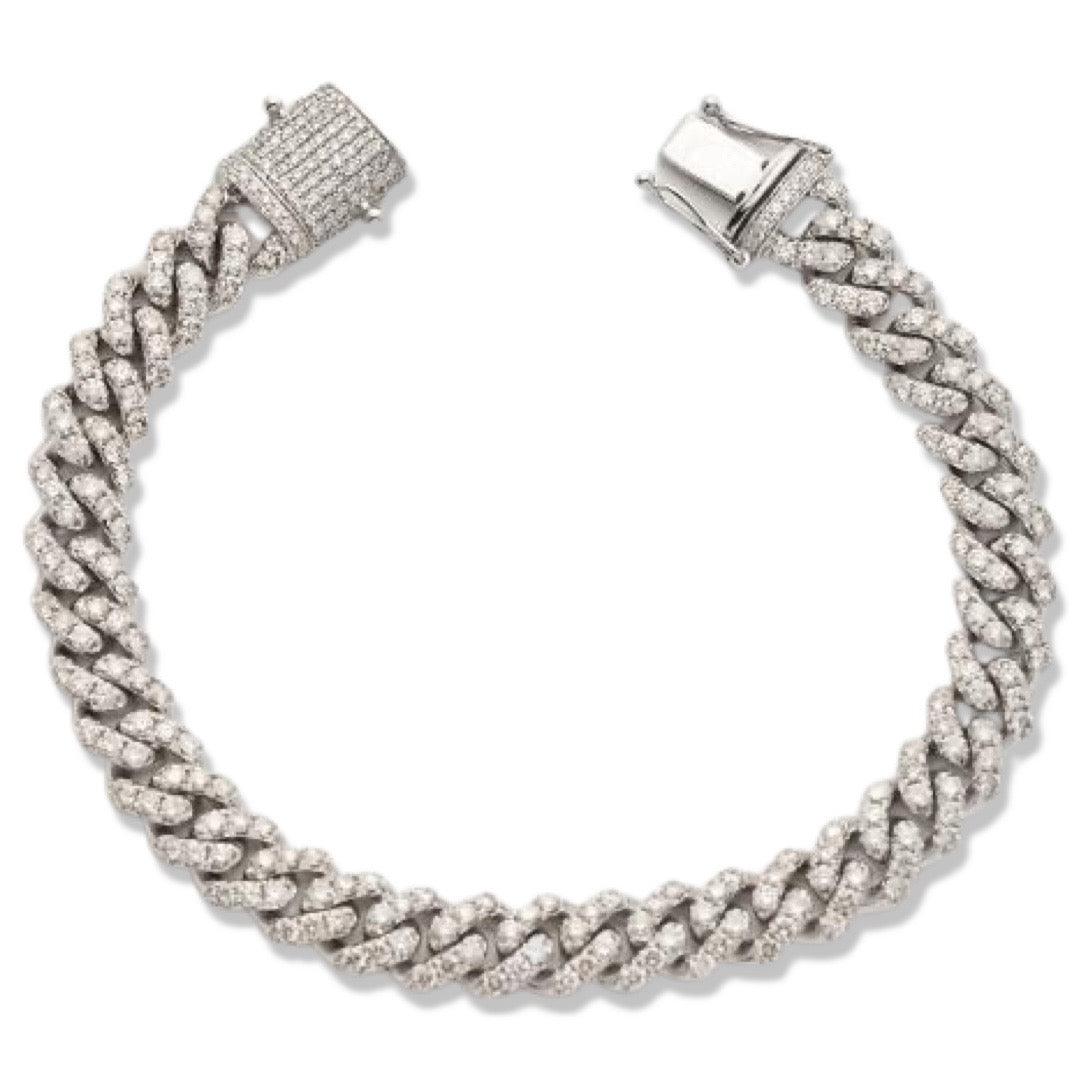 10KW 7.86CTW DIAMOND MIAMI CUBAN BRACELET - Johnny Dang & Co