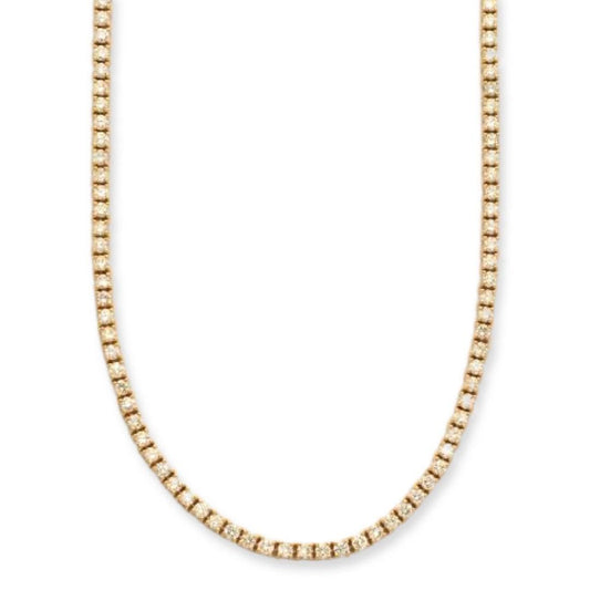 14KY 8.93CTW DIAMOND TENNIS NECKLACE - Johnny Dang & Co