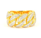 10KY 1.65CTW DIAMOND MIAMI CUBAN MENS RING - Johnny Dang & Co