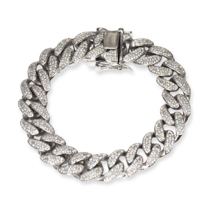 14MM CZ CUBAN LINK BRACELET - Johnny Dang & Co