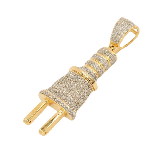 10KY 0.80CTW DIAMOND PLUG PENDANT SC4959Y - Johnny Dang & Co