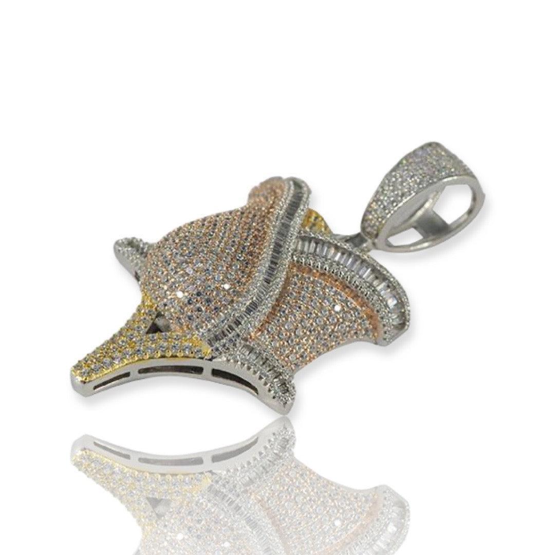 JDA1026 - Silver Rose Pendant - Johnny Dang & Co