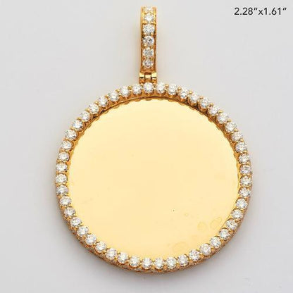 10KY 3.85CTW DIAMOND ROUND MEMORY PENDANT - Johnny Dang & Co