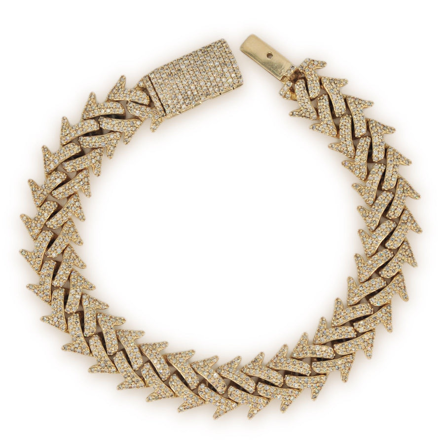 19mm Solid Cuban Link Bracelet in 10K Yellow Gold - Las Villas Jewelry |  Las Villas Jewelry