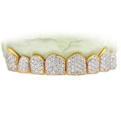 JDTK-S151505A EIGHT 18K INDIVIDUAL DIAMOND TEETH - Johnny Dang & Co