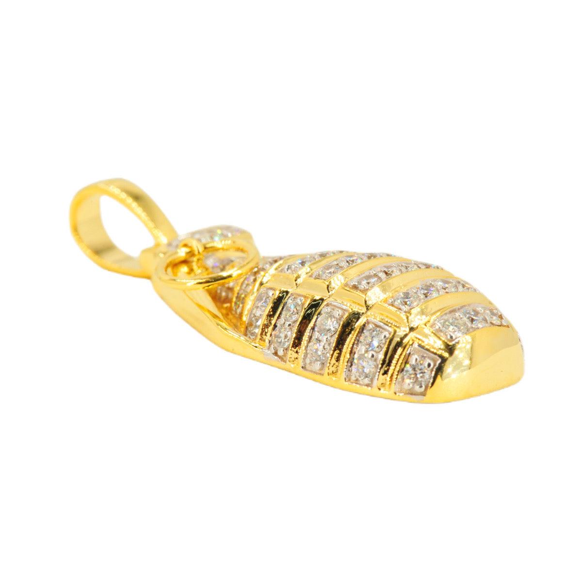 10KY 1.15CTW DIAMOND GRENADE PENDANT - Johnny Dang & Co