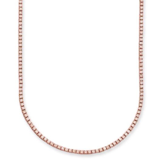 14KR 3.25CTW DIAMOND TENNIS NECKLACE - Johnny Dang & Co