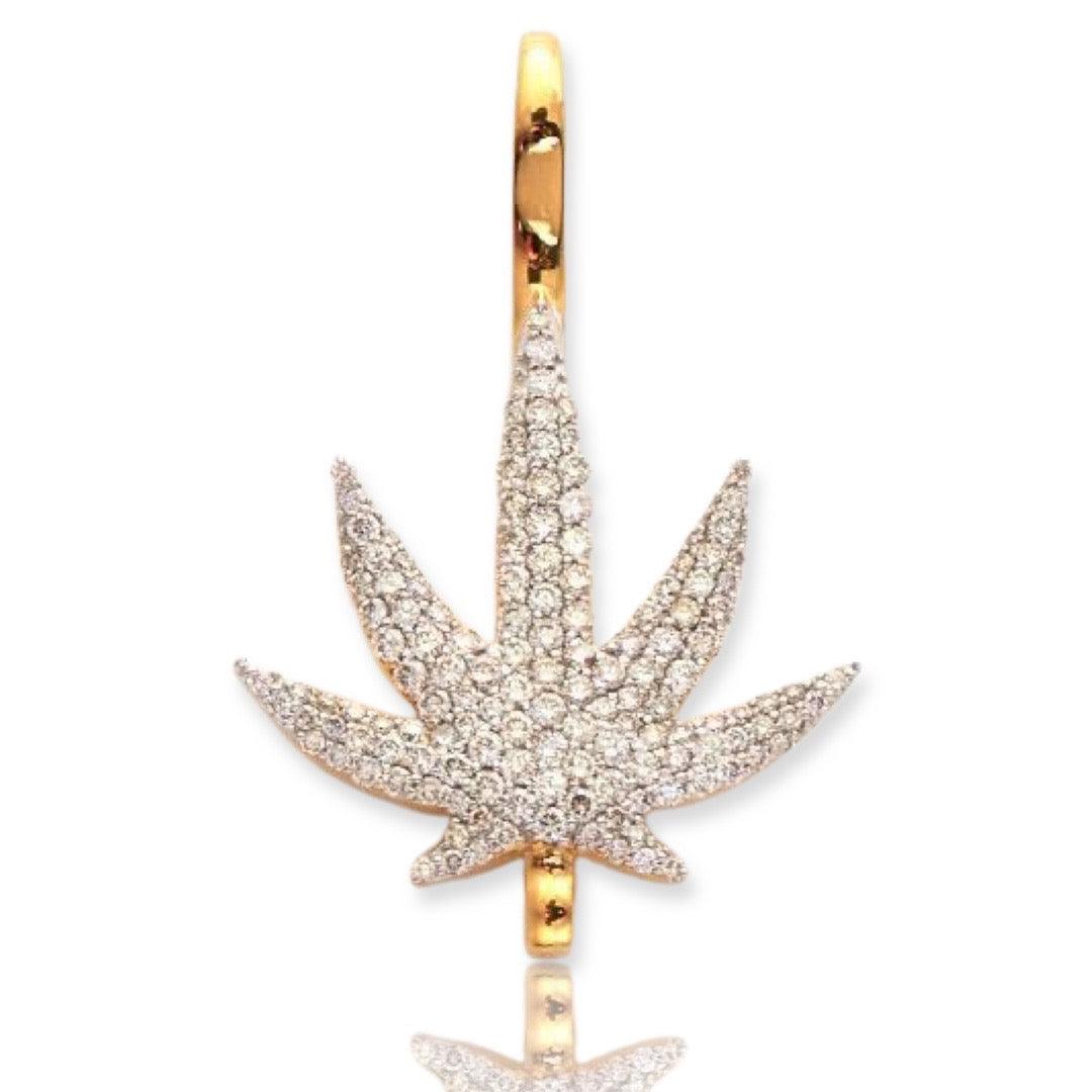 10KY 0.75CTW DIAMOND HERBAL MEDECINE PENDANT - Johnny Dang & Co