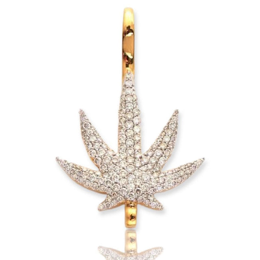 10KY 0.75CTW DIAMOND HERBAL MEDECINE PENDANT - Johnny Dang & Co