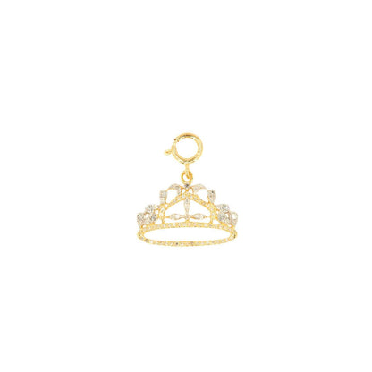 10k Yellow Gold and Diamond 'Tiara' Charm - 10075 - Johnny Dang & Co
