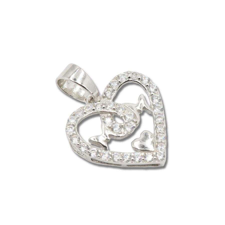 Silver Mom In My Heart Pendant - Johnny Dang & Co
