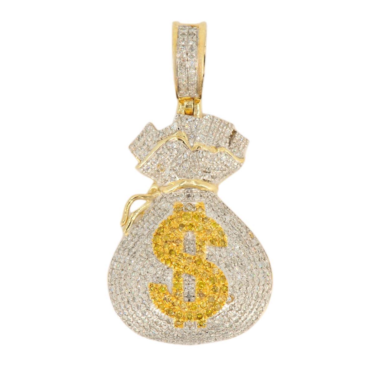 10K 1.13-1.16CT D-MONEY BAGS - Johnny Dang & Co