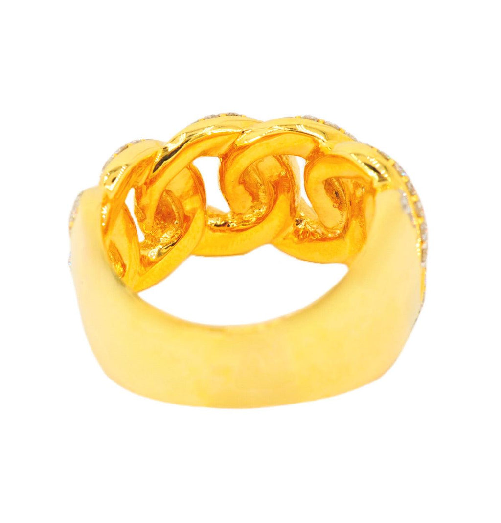 10KY 1.65CTW DIAMOND MIAMI CUBAN MENS RING - Johnny Dang & Co