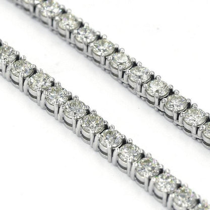 Tennis Chain 10k White Gold 30 pointer Si Diamonds 22inches - Johnny Dang & Co