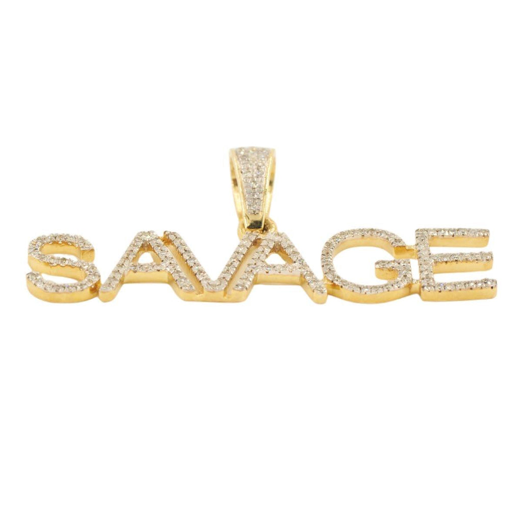 10ky Diamond Savage Pendant 0.31CTTW - Johnny Dang & Co