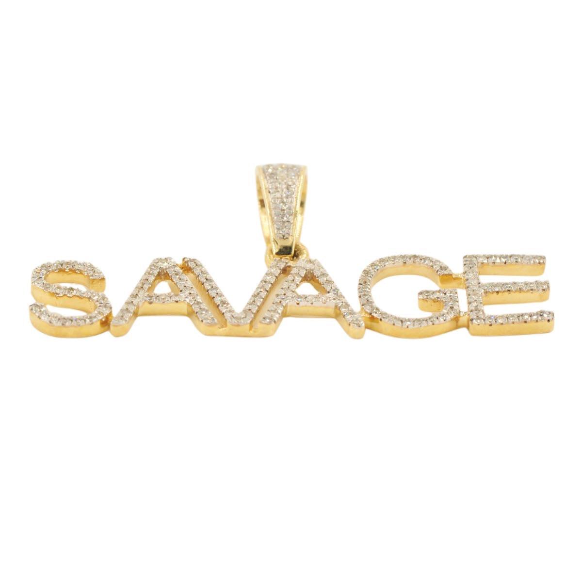 10ky Diamond Savage Pendant 0.31CTTW - Johnny Dang & Co