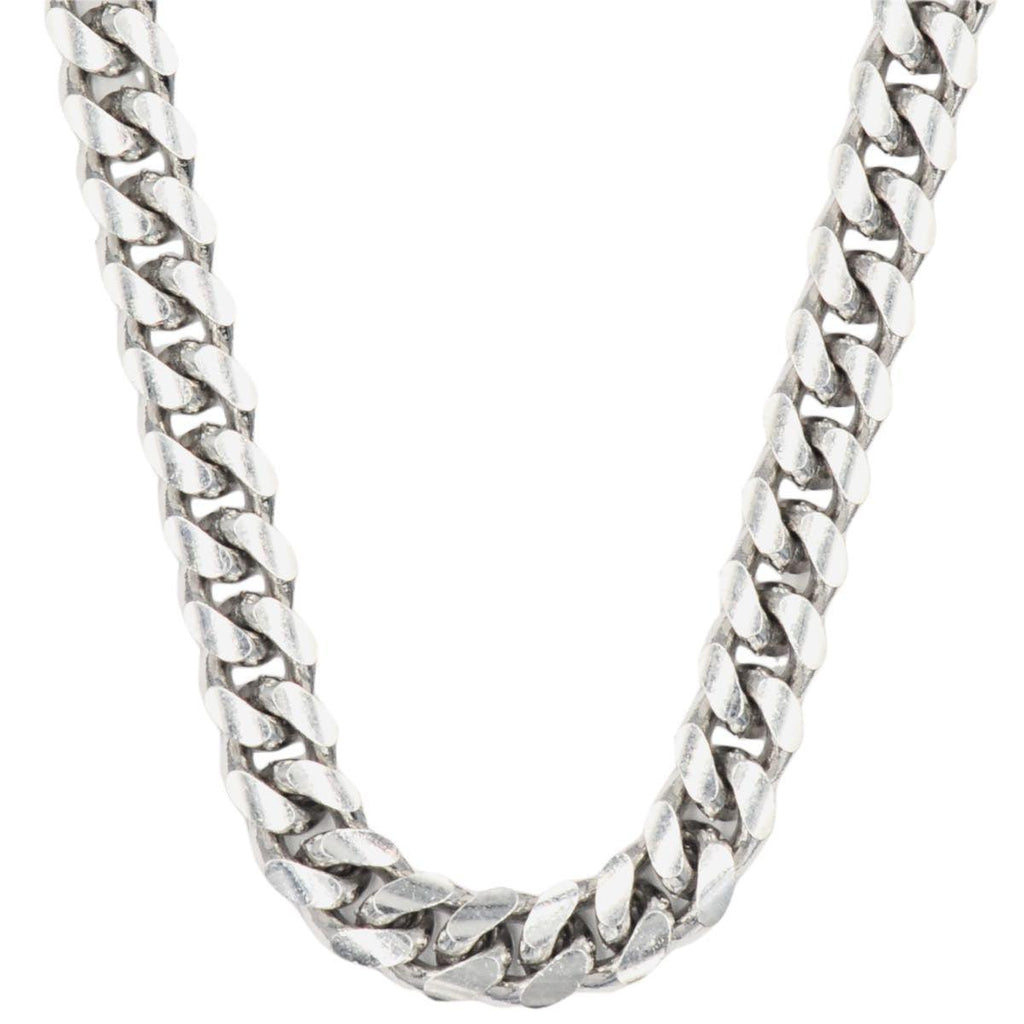 Silver 12mm Solid Cuban Chain 20" 22" 24" - Johnny Dang & Co